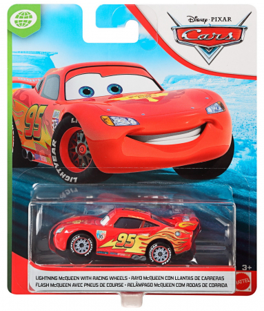 Masinute, Motociclete, Elicoptere, Avioane & Trenulete - Mașinuța Metalică Cars3 Personajul Fulger McQueen cu Roți de Curse