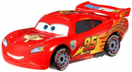 Mașinuța Metalică Cars3 Personajul Fulger McQueen cu Roți de Curse [5]