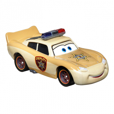 Mașinuța Metalică Cars3 - Personajul Fulger McQueen Deputy Hazzard  [3]