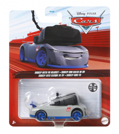 Masinute, Motociclete, Elicoptere, Avioane & Trenulete - Masinuta metalica cars3 personajul sudeep cu ochelari vr