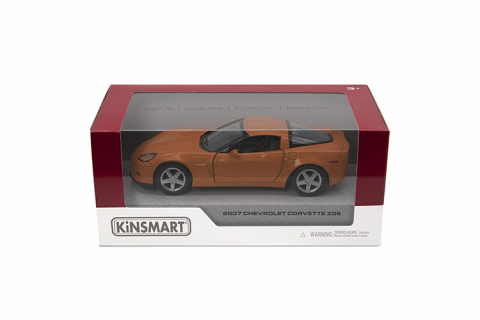 Jocuri si articole copii - MASINUTA METALICA CHEVROLET CORVETTE Z06 2007 13CM  SCARA 1 LA 36
