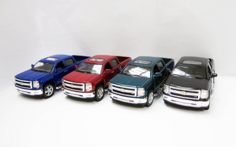 MASINUTA METALICA CHEVROLET SILVERADO 13CM SCARA 1 LA 46 [1]