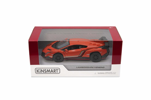 Jocuri si articole copii - MASINUTA METALICA LAMBORGHINI VENENO 13CM  SCARA 1 LA 36