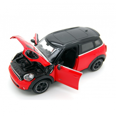 Masinute, Motociclete, Elicoptere, Avioane & Trenulete - Mașinuță Metalică MiniCooper Roșu, Scara 1:24 