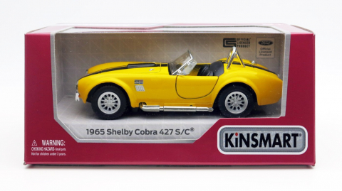 Jocuri si articole copii - MASINUTA METALICA SHELBY COBRA 13CM SCARA 1 LA 32