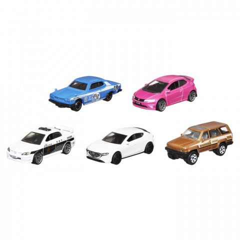 Matchbox Set 5 Masinute Metalice Mbx Japan Cruisers Scara 1:64 [1]