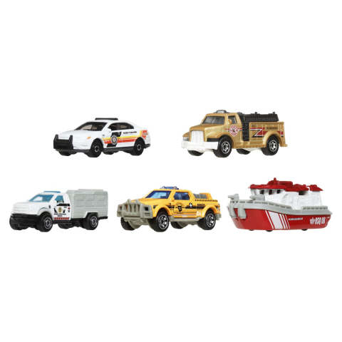 MATCHBOX SET 5 MASINUTE METALICE MBX RESCUE IV SCARA 1 LA 64 [3]