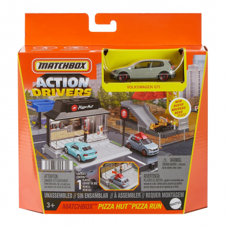 Masinute, Motociclete, Elicoptere, Avioane & Trenulete - Matchbox - Set Action Drivers Pizza Hut