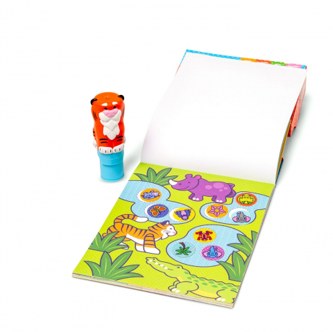 MELISSA AND DOUG SET DE JOACA AUTOCOLANTE SI STAMPILA REINCARCABILA TIGRU [1]