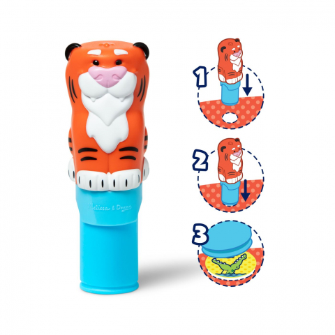 MELISSA AND DOUG SET DE JOACA AUTOCOLANTE SI STAMPILA REINCARCABILA TIGRU [7]