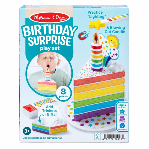 Jucarii de rol - MELISSA AND DOUG SET TORT DE ZI DE NASTERE CU LUMANARI