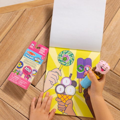 MELISSA AND DOUG STICKER WOW SET DE JOACA AUTOCOLANTE SI STAMPILA INGHETATA [5]