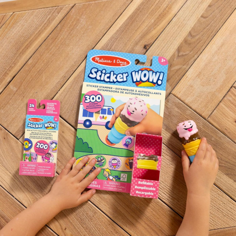 MELISSA AND DOUG STICKER WOW SET DE JOACA AUTOCOLANTE SI STAMPILA INGHETATA [6]