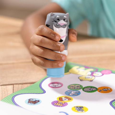 MELISSA AND DOUG STICKER WOW SET DE JOACA  AUTOCOLANTE SI STAMPILA PISICA [5]