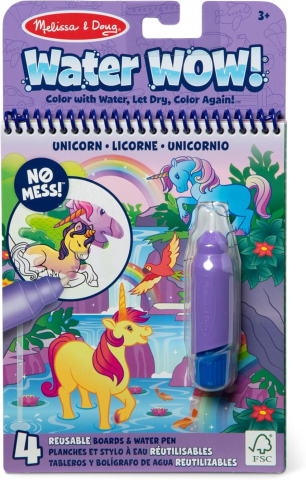 Jucarii de rol - MELISSA AND DOUG WATER WOW CARTE DE COLORAT UNICORNI CU APA