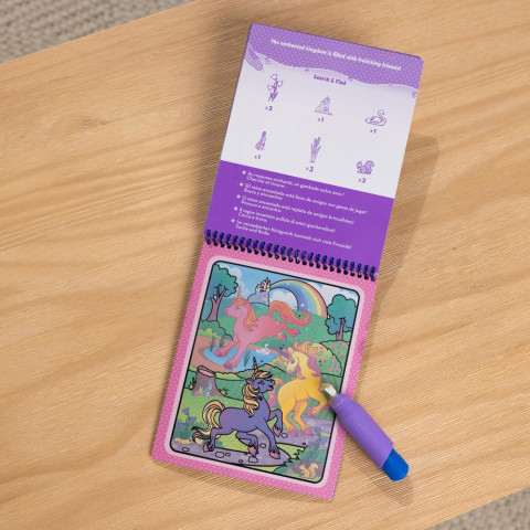 MELISSA AND DOUG WATER WOW CARTE DE COLORAT UNICORNI CU APA [7]