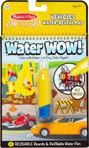 Jucarii de rol - MELISSA AND DOUG WATER WOW CARTE DE COLORAT VEHICULE CU APA