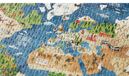 Micro Puzzle Londji 600 Piese, Continente [1]