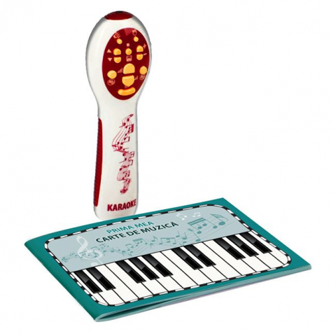 Microfon pentru karaoke cu 20 de cântece incluse [1]