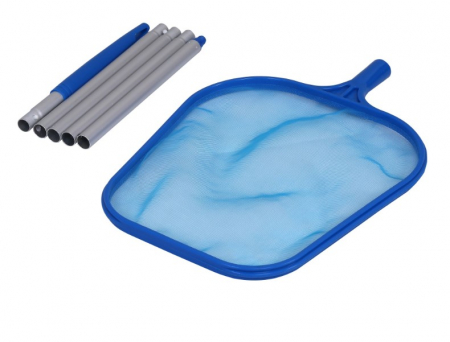 Piscine si accesorii - Mincioc de suprafata cu tija pentru curatarea piscinei
