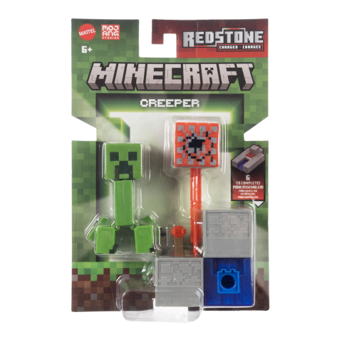 Jocuri si articole copii - MINECRAFT CRAFT A BLOCK FIGURINA CREEPER 8CM