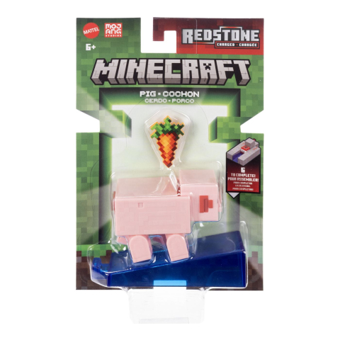 Jocuri si articole copii - MINECRAFT CRAFT A BLOCK FIGURINA PIG 8CM