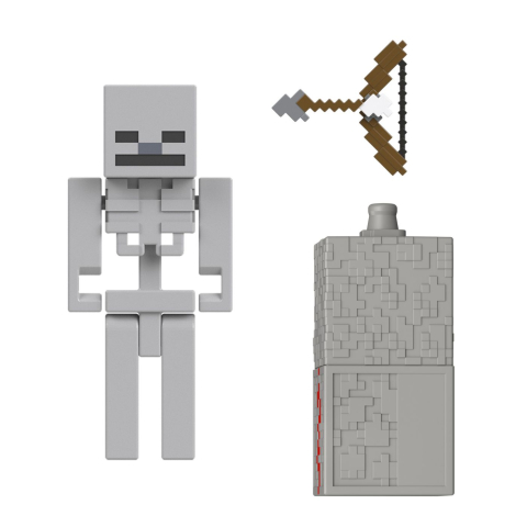 MINECRAFT CRAFT A BLOCK FIGURINA SKELETON 8CM [2]