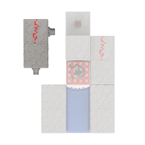 MINECRAFT CRAFT A BLOCK FIGURINA SKELETON 8CM [3]