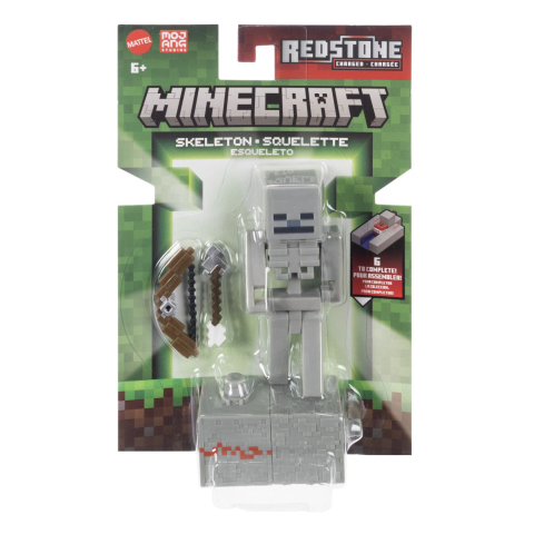 MINECRAFT CRAFT A BLOCK FIGURINA SKELETON 8CM [0]