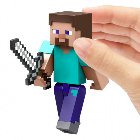MINECRAFT CRAFT A BLOCK FIGURINA STEVE 8CM [7]
