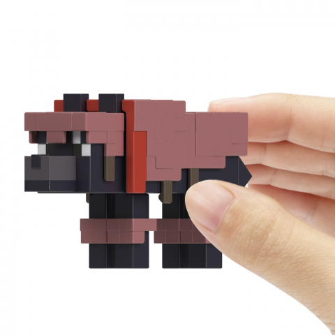 MINECRAFT CRAFT A BLOCK FIGURINA TAMED WOLF 8CM [6]
