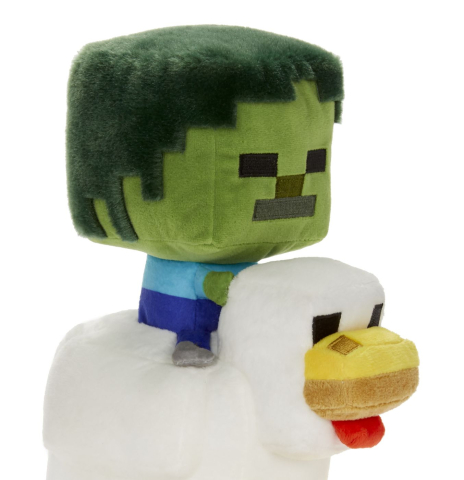 MINECRAFT FIGURINA DE PLUS CHICKEN JOCKEY 20CM [5]