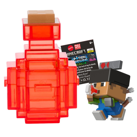 Seturi de constructie - MINECRAFT MINI MODE SET EXPLORARE MINIERA PREPARAREA POTIUNILOR ROSU