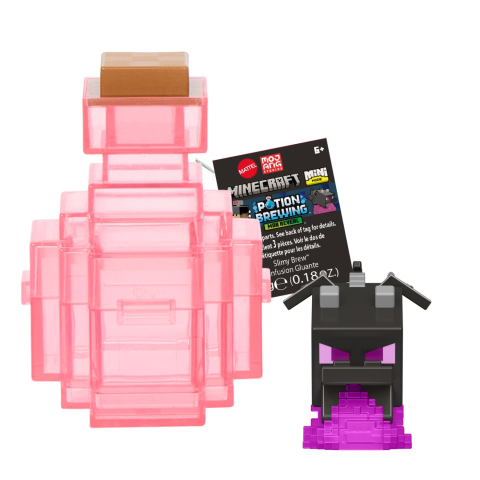 Seturi de constructie - MINECRAFT MINI MODE SET EXPLORARE MINIERA PREPARAREA POTIUNILOR ROZ