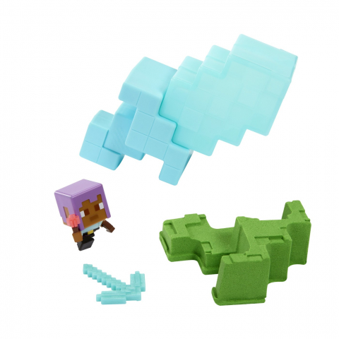 MINECRAFT MINI MODE SET EXPLORARE MINIERA TURQUOISE [6]