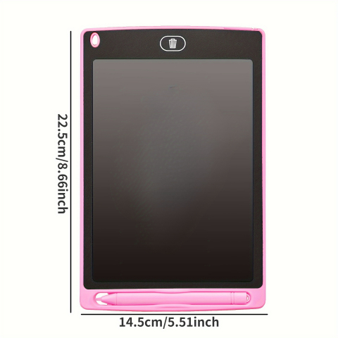 Jocuri si jucarii creative - Mini Tableta LCD de scris si desenat pentru copii,buton stergere,diverse culori, 22x14 cm