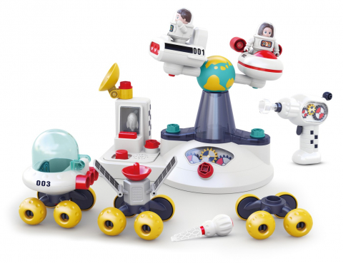 Set de joaca Baza spatiala Miukids cu 2 astronauti si accesorii incluse [1]