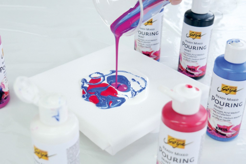 Mix vopsele acrilice Solo Goya Pouring, 6 x 80 ml [1]