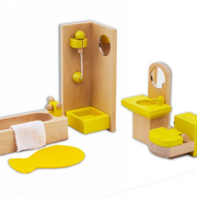 Jocuri si Jucarii Educative - Mobilier din lemn pentru Baie cu dus