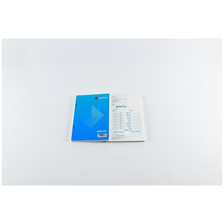 Tipizate nepersonalizate - Monetar A6 2 exemplare hartie autocopiativa coperta carton 300 g/mp