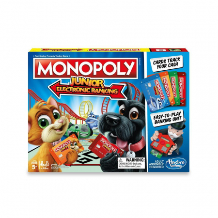 Jocuri si articole copii - Monopoly Junior Banca Electronică în Limba Română 