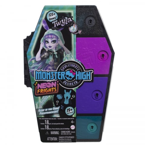 Jocuri si articole copii - MONSTER HIGH NEON FRIGHTS PAPUSA TWYLA