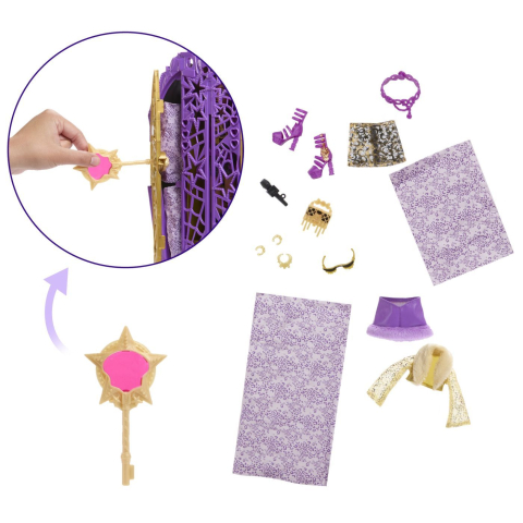 MONSTER HIGH PAPUSA CLAWDEEN WOLF CU DULAP REVELATOR SI ACCESORII [5]