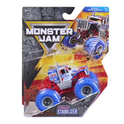 Vehicule și mașinuțe - MONSTER JAM CHILDLIKE MASINUTA METALICA LUCAS STABILIZER SCARA 1 LA 64