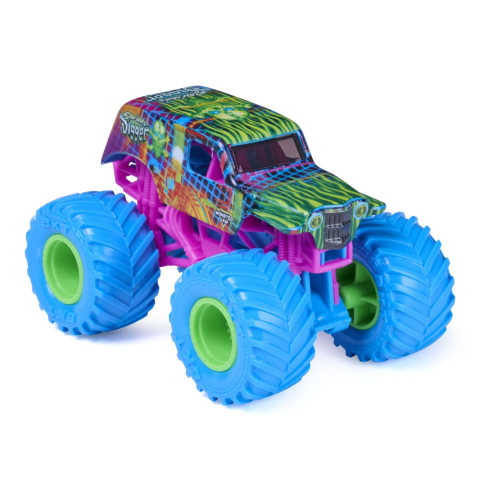 MONSTER JAM CYBERFLARE MASINUTA METALICA SON UVA DIGGER SCARA 1 LA 64 [1]