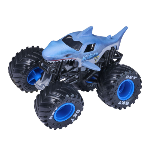 MONSTER JAM LEGACY TRUCKS MASINUTA METALICA MEGALODON SCARA 1 LA 64 [3]