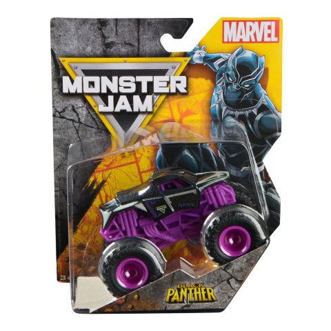 Avioane si Elicoptere jucărie - MONSTER JAM MARVEL CAMION GIGANT BLACK PANTHER SCARA 1 LA 64