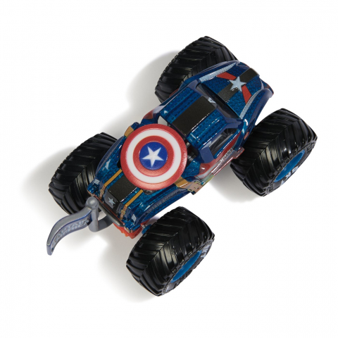 MONSTER JAM MARVEL CAMION GIGANT CAPTAIN AMERICA SCARA 1 LA 64 [4]