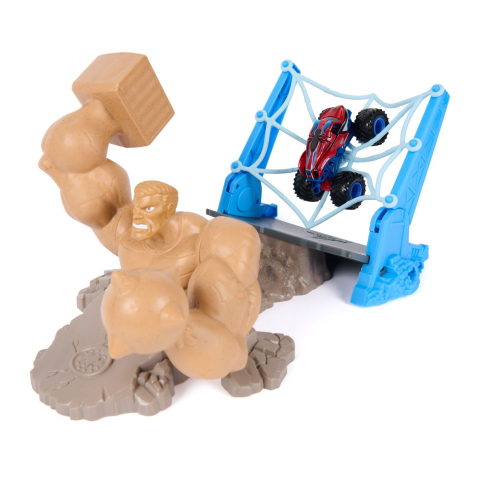 MONSTER JAM MARVEL SET UIMITORUL SPIDER MAN BATALIA DIN ORASUL OMULUI NISIP [9]