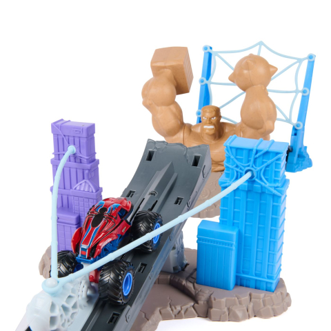 MONSTER JAM MARVEL SET UIMITORUL SPIDER MAN BATALIA DIN ORASUL OMULUI NISIP [8]